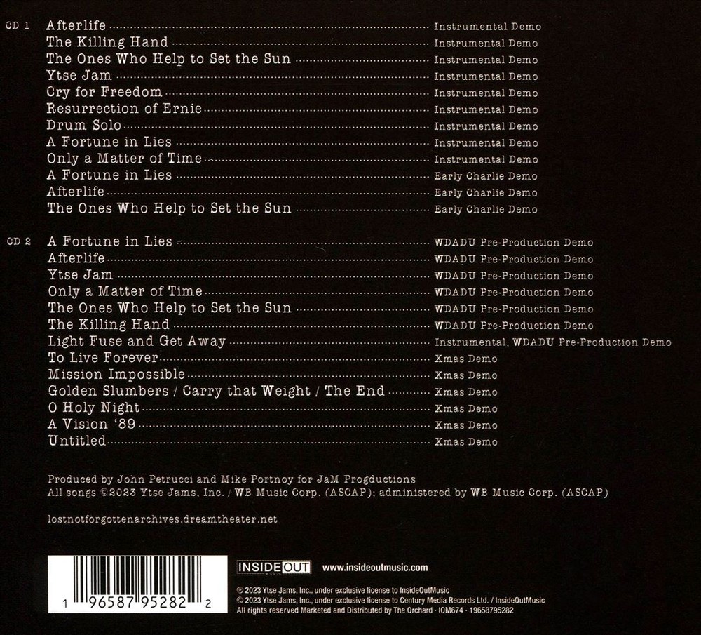 Dream Theater Lost Not Forgotten Archives: When Dream And Day Reunite New Cd