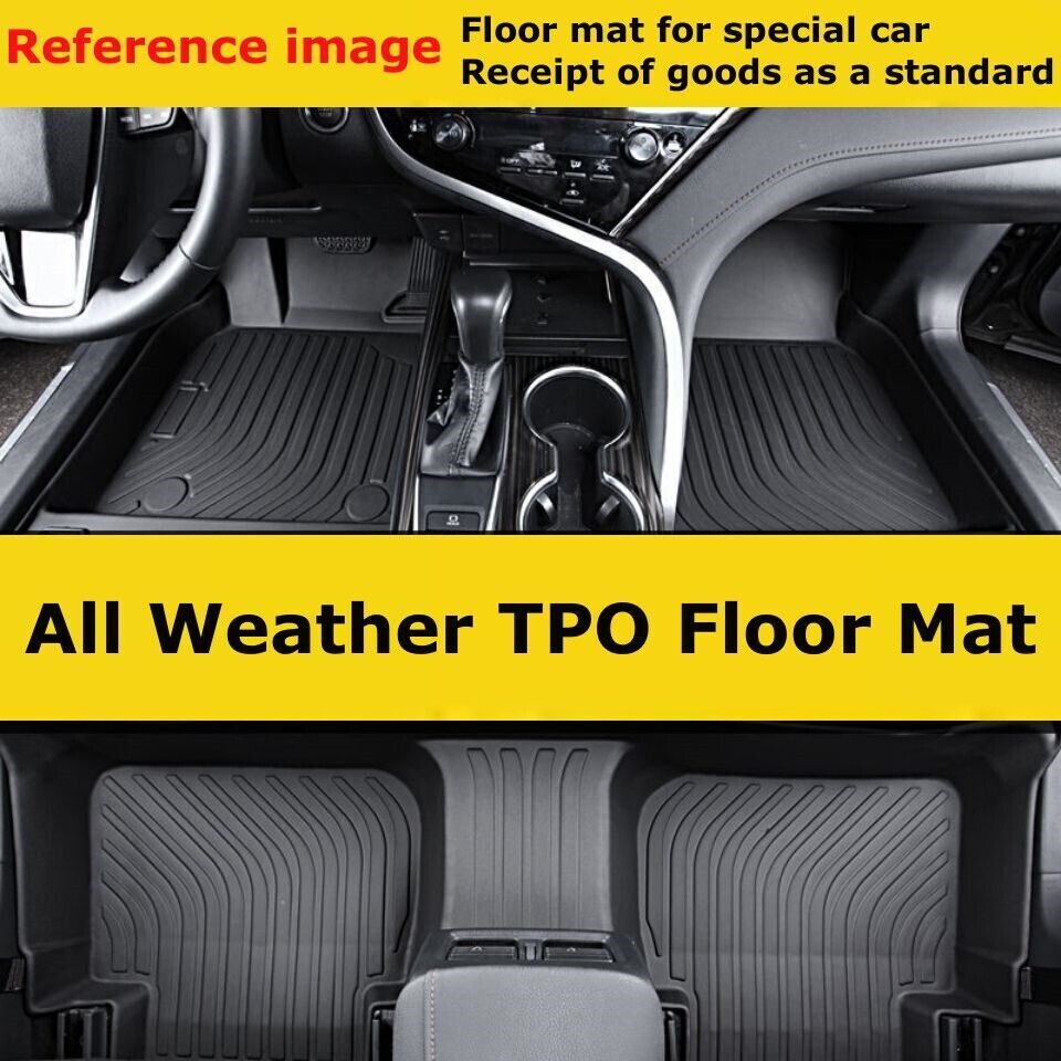 Heavy Duty TPO Floor Mats fit for Ford Escape 2015-2019 Front & 2nd Seat