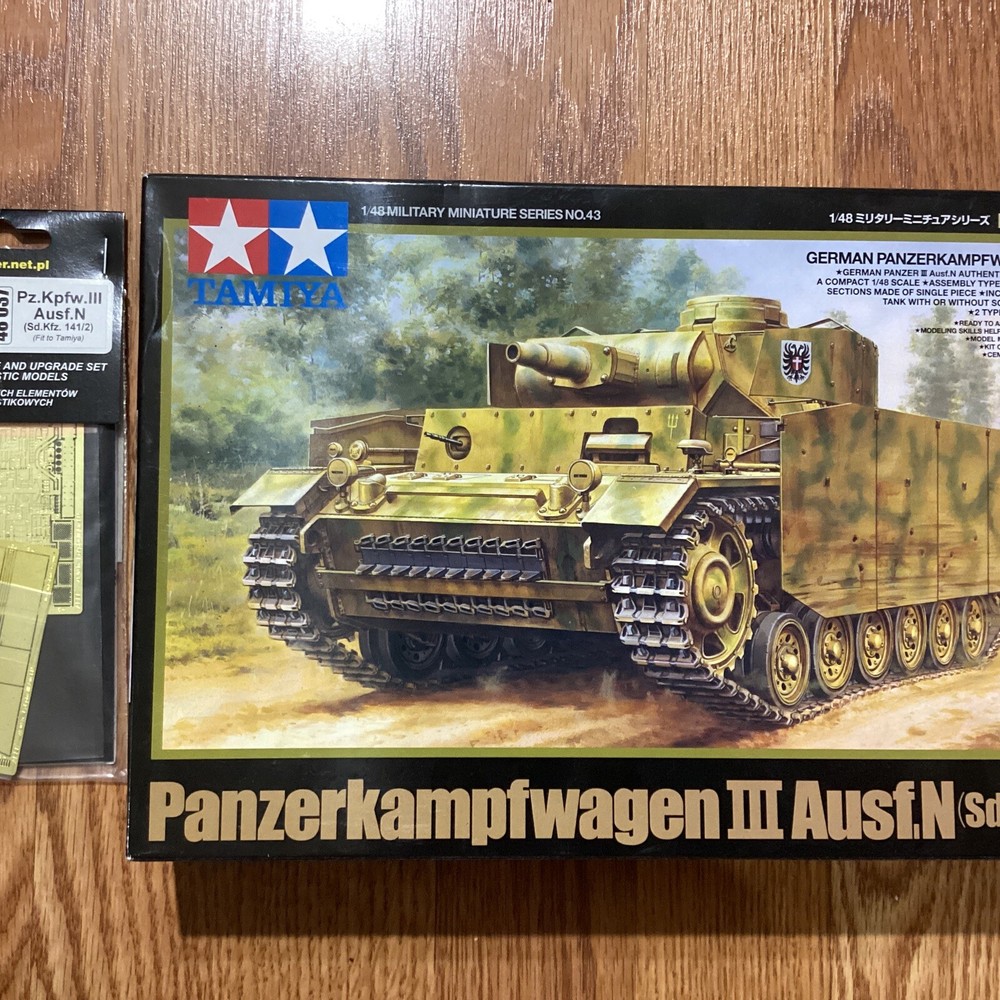 1/48 German Panzerkampfwagen III Ausf.N Tamiya 32543 & Aber Photo Etch