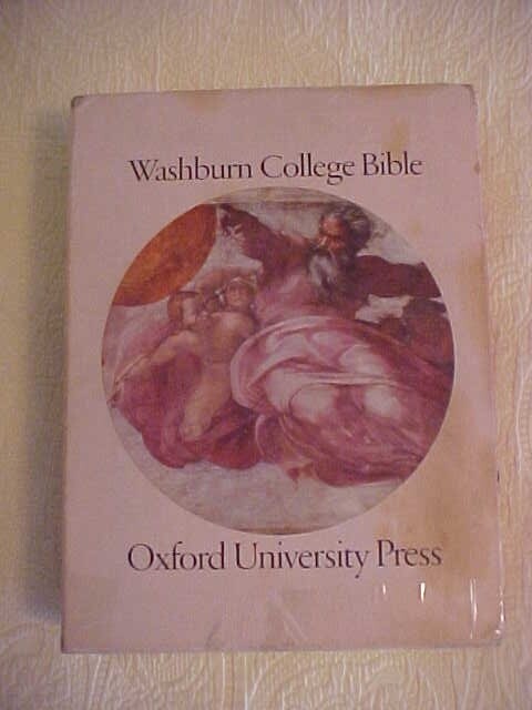 WASHBURN COLLEGE BIBLE (SLIPCASED) OXFORD EDITION, KING JAMES (1980