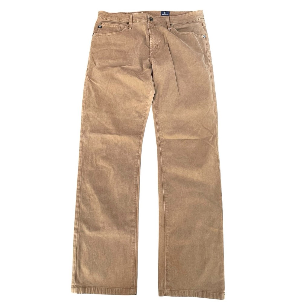 AG Adriano Goldschmied Pants Brown Men’s Size 34 The Graduate Tailored Leg