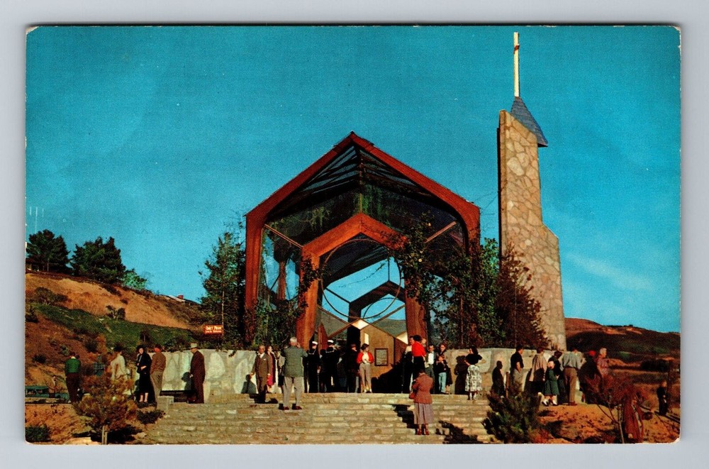 Rancho Palos Verdes  CA-California Wayfarer's Chapel, Vintage Postcard