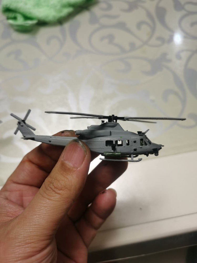 3D printed 1/144 US UH-1Y Venom helicopter Hand-made Coating finished model