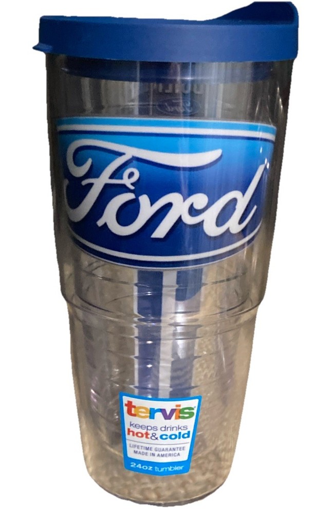 Tervis Tumbler 24 oz  `  Ford Built Tough ~ EUC