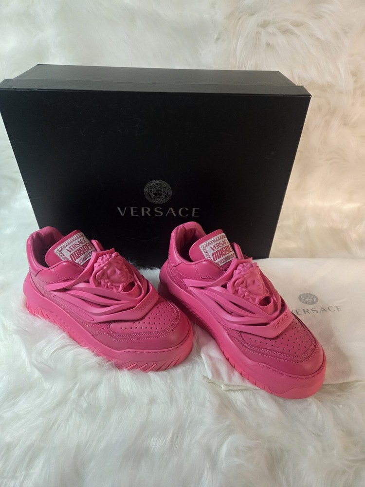 Versace Odissea TROPICAL PINK sneakers- NEVER Worn- 38.5/ US size 8