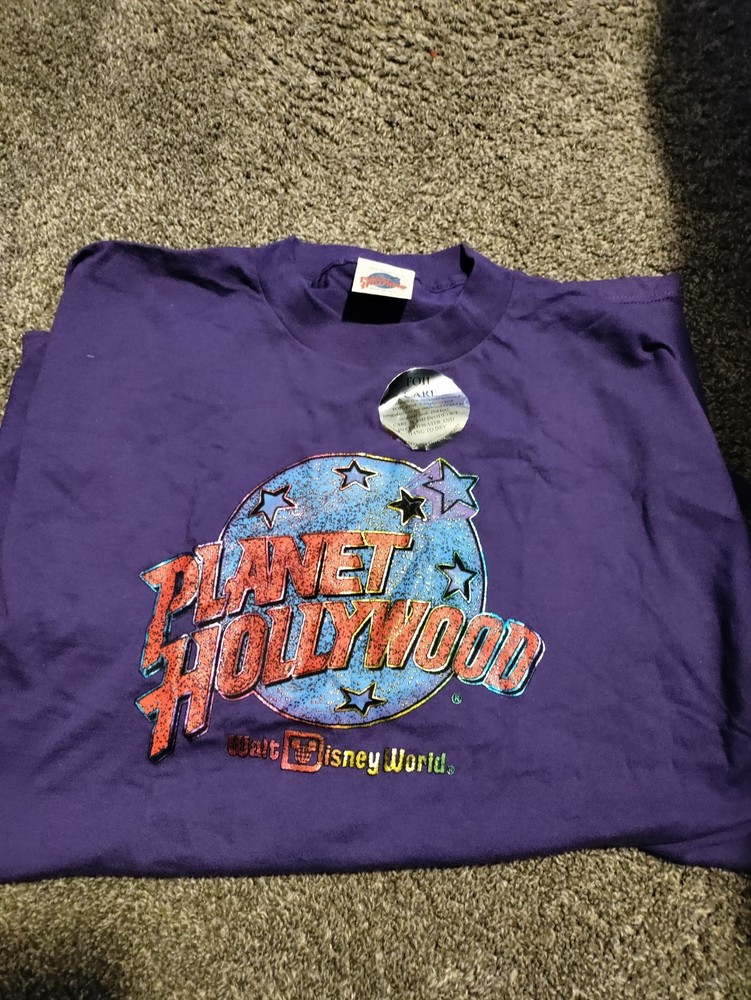 Vintage Adult Planet Hollywood Walt Disney World Short Sleeve T-shirt Size XL