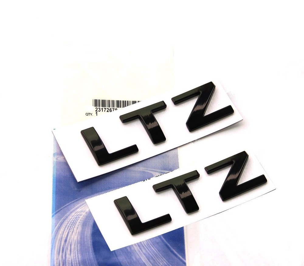 2x OEM Black LTZ Emblem Badge fits SILVERADO 2010-2018