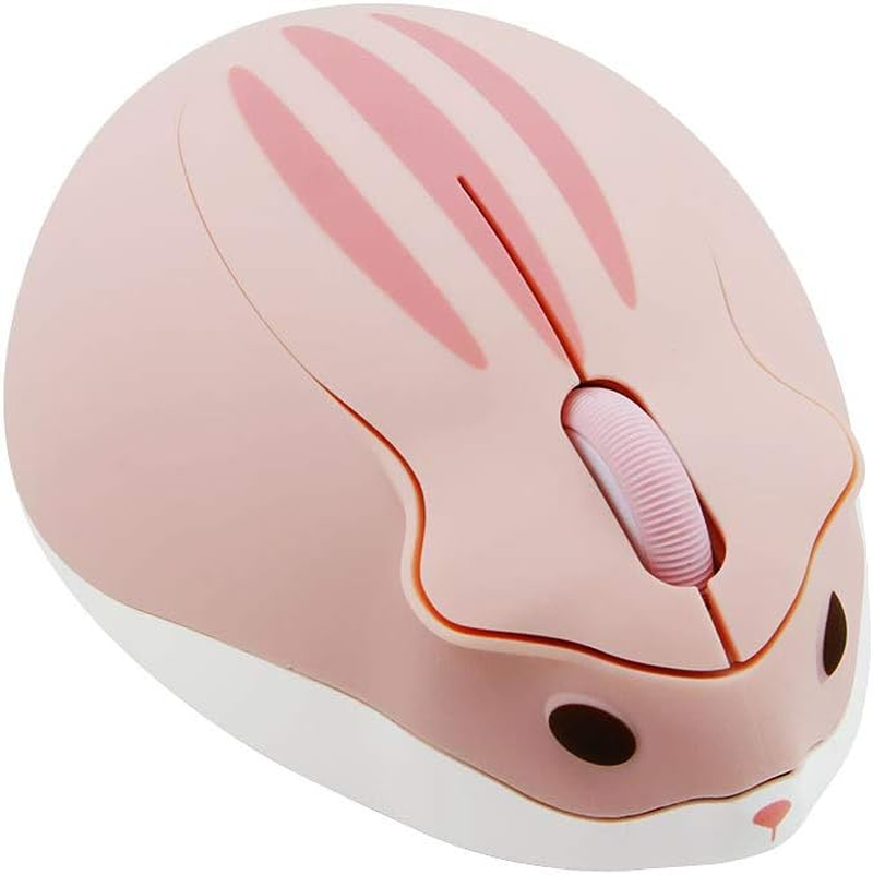 2.4Ghz Silent Cute Hamster Wireless Mouse with 1200 DPI for Portability