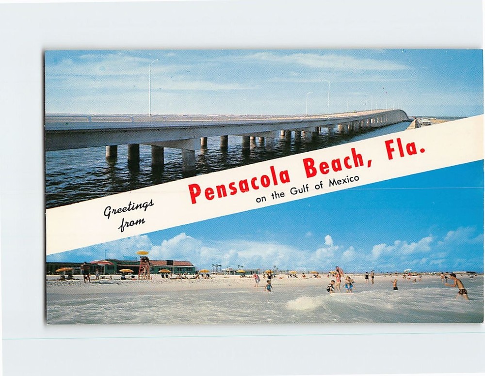 Postcard Greetings from Pensacola Beach Florida USA