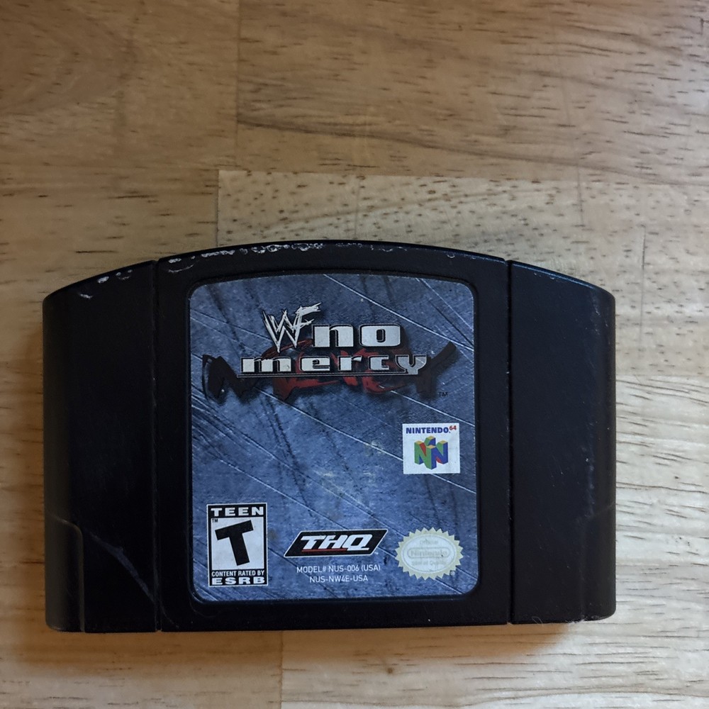 WF No Mercy N64 Authentic Untested