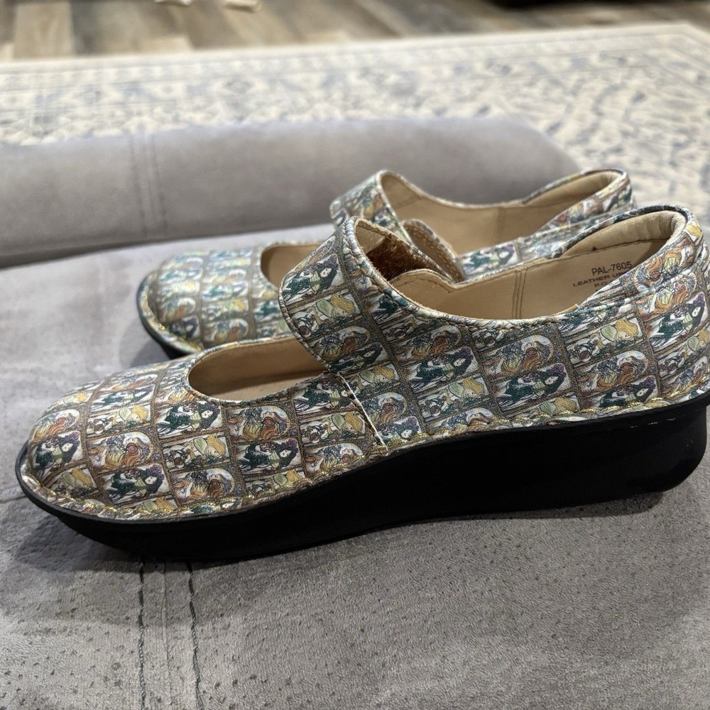 Alegria Paloma Love You Mucha Shoes Women Size EU 37 US 7-7. 5 Leather Loop&hook