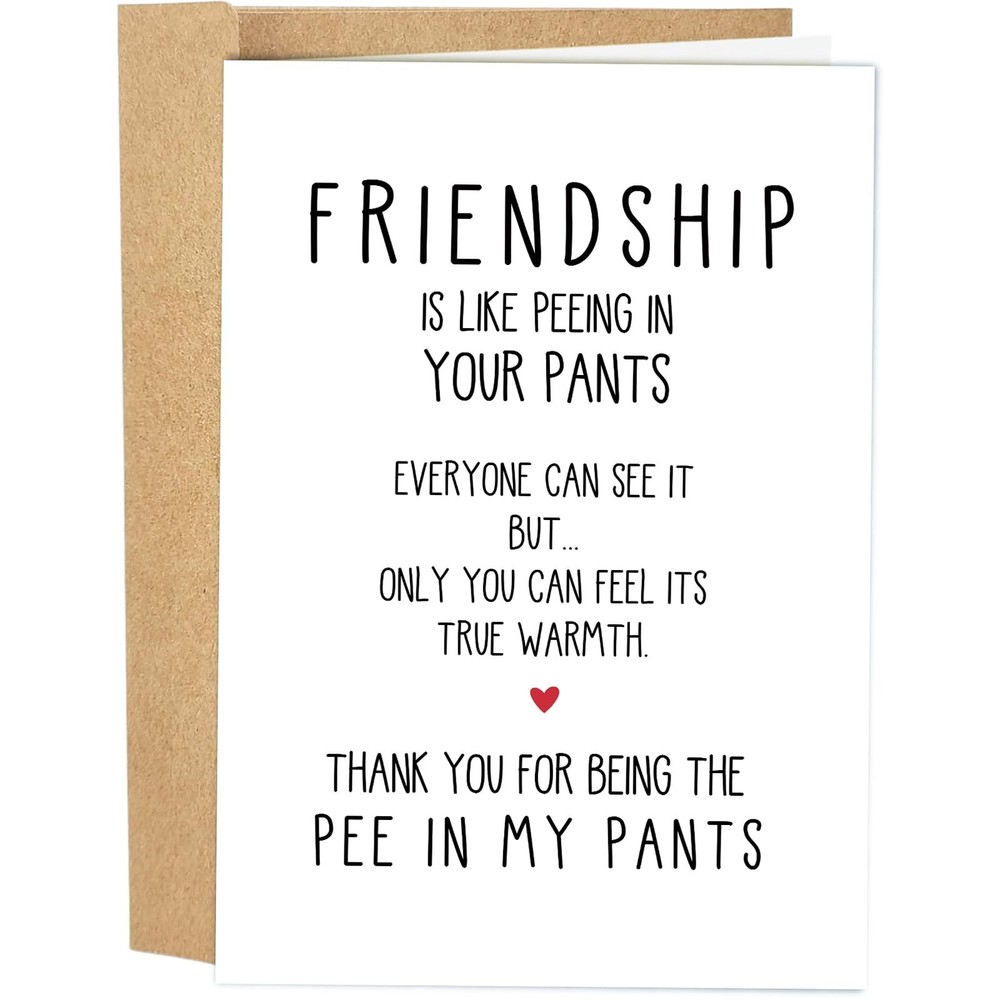 Naixiwen Best Friend Birthday Card for Women Men, Funny 153