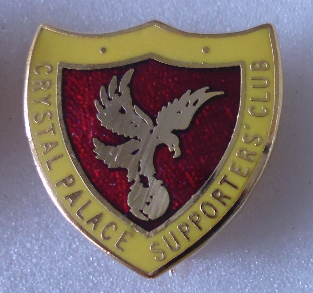 CRYSTAL PALACE Football Enamel Pin Badge SUPPORTERS CLUB ym