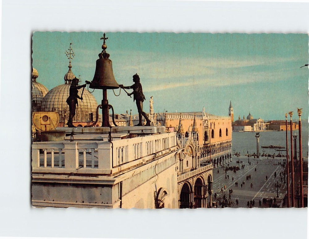 Postcard Church and Piazzetta of St. Mark, Venice, Italy