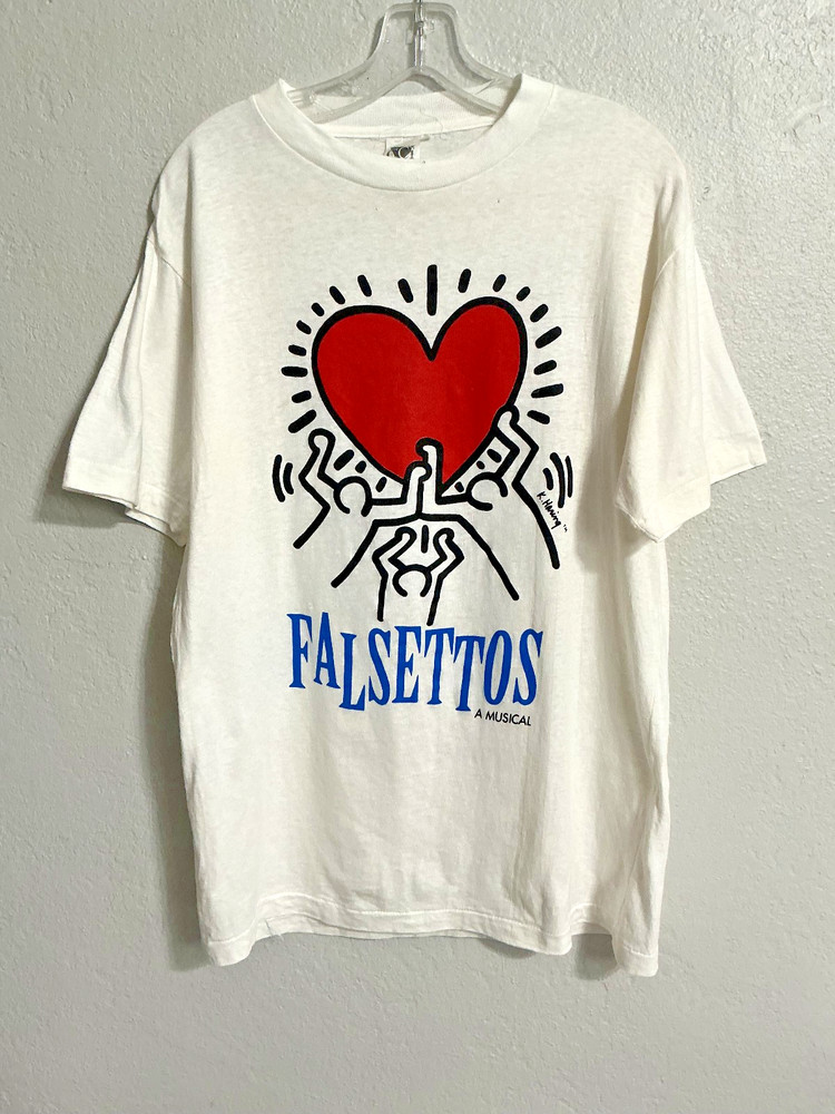 Vintage 1992 FALSETTOS A Musical Keith Haring Design T-Shirt Large