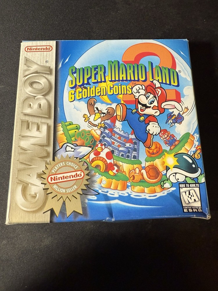 Super Mario Land 2 (Nintendo Gameboy Game Boy GB) Complete CIB Authentic