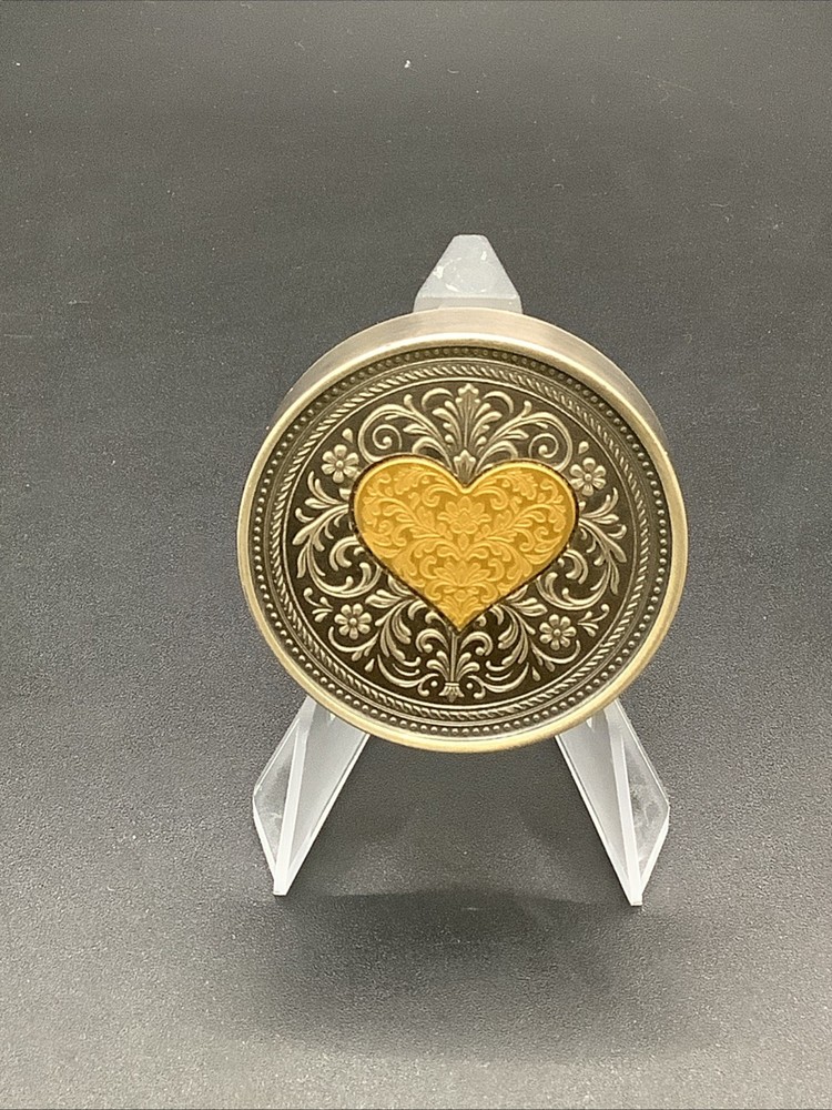 TD MINT LUCKY RIPS- HEARTS- 3 oz .999 Fine Silver & 1/10 oz Gold BU Round #046