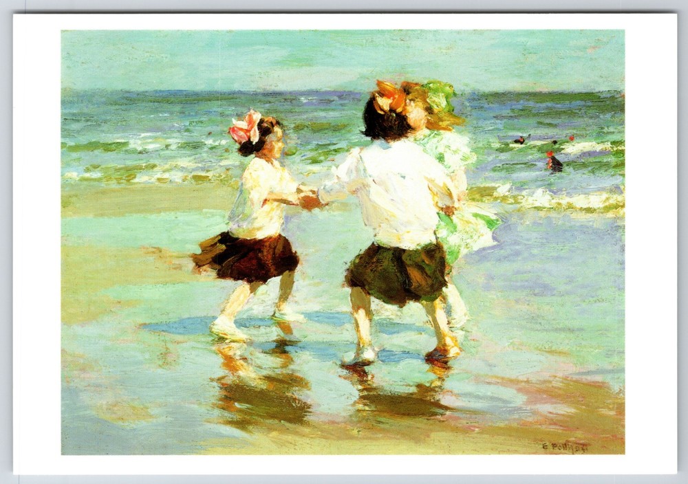 Ring Around The Rosy Edward Henry Potthast Musee d’Art Americain 6x4 Postcard