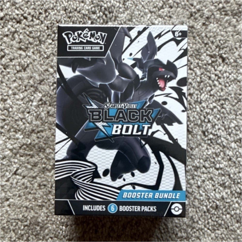 Pokémon TCG Scarlet & Violet Black Bolt Booster Bundle Box 6 Packs English 2025