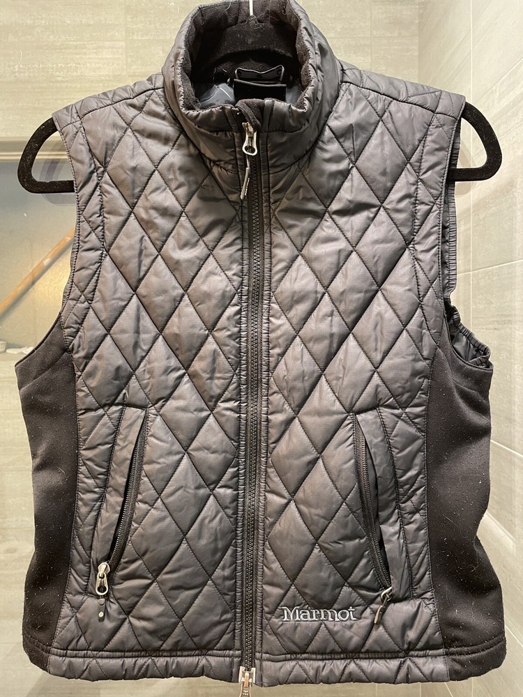 Marmot Women's Quilted Puffer Vest Full Zip Black Size S