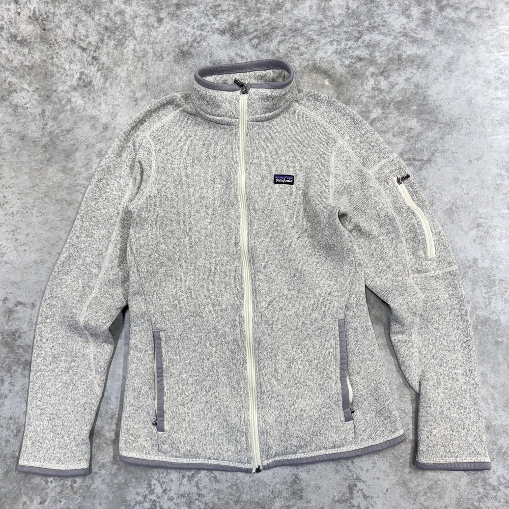 Patagonia Better Sweater Womens Small jacket Heather Gray Full Zip Fleece Knit