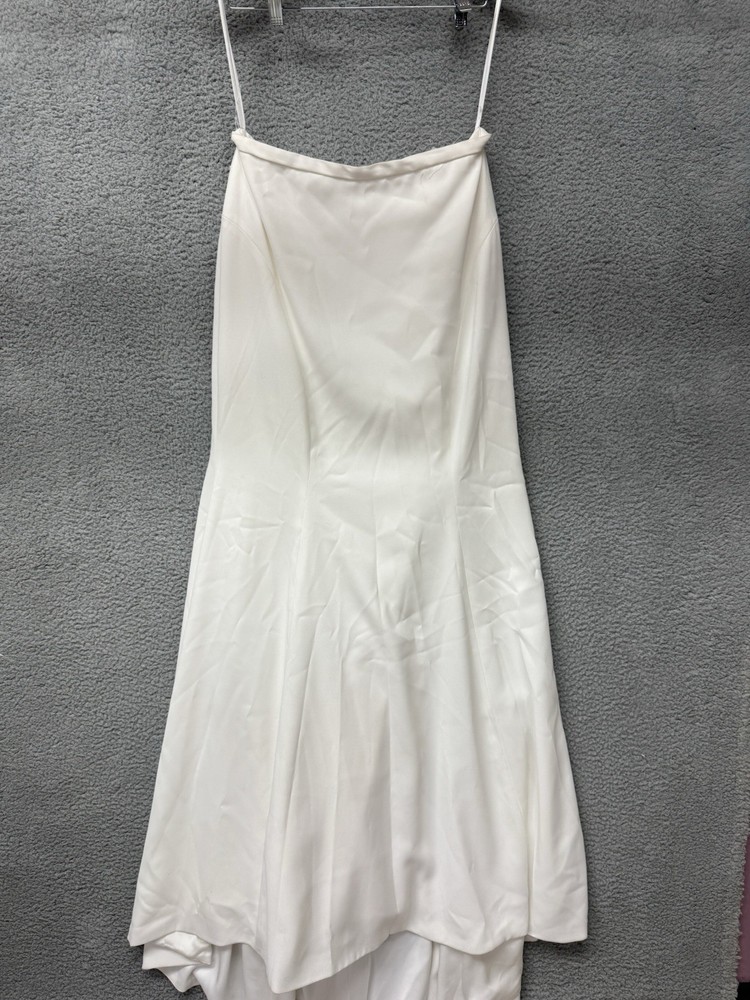 Emily Hart White Long Dress Train Women's Size 12 NWT