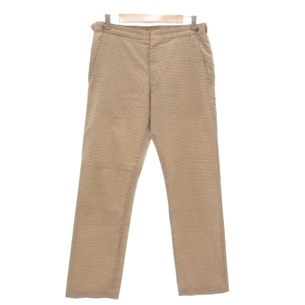 COMME des GARCONS HOMME PLUS Pants Slacks M Plaid Slim Tapered Beige AD2001 /AE