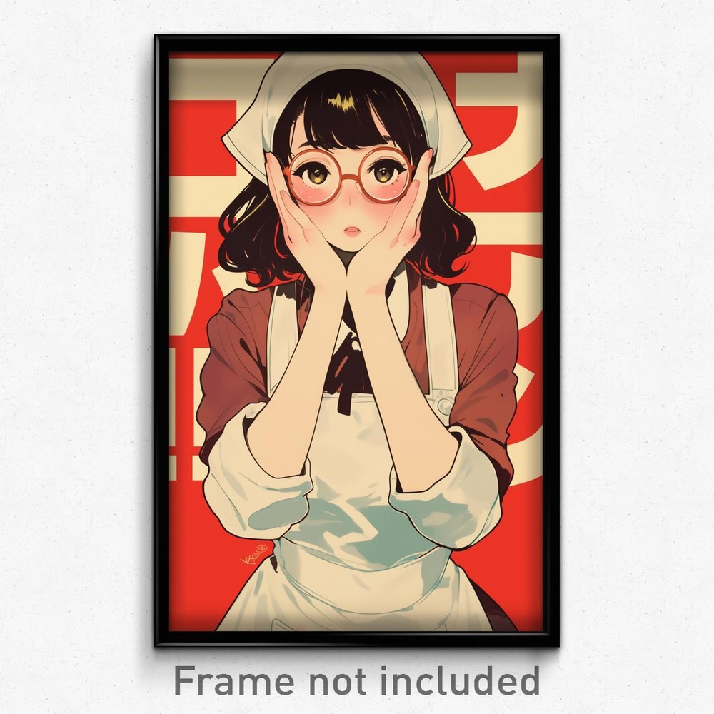 Indonesian Movie Poster - Self-Care Girl in Zesty White Apron Print