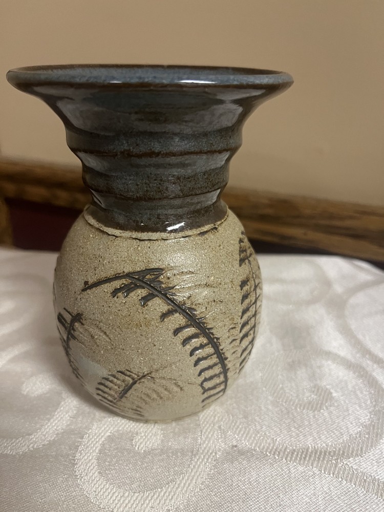 art studio pottery vase vase handmade signed