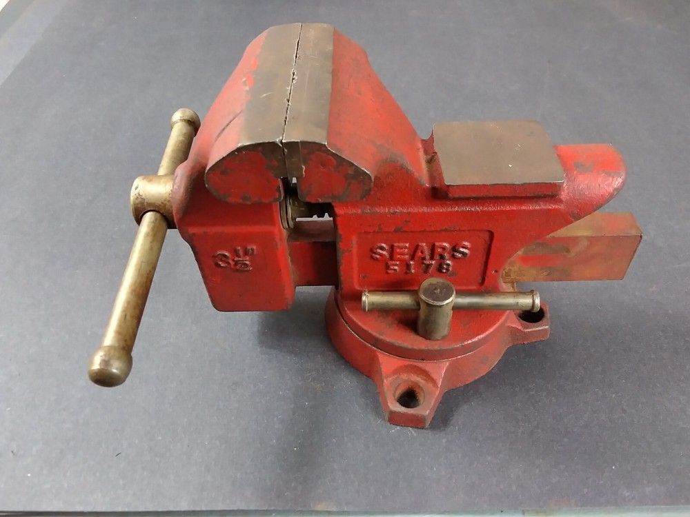 Vtg Sears CRAFTSMAN Bench Vise 3 1/2