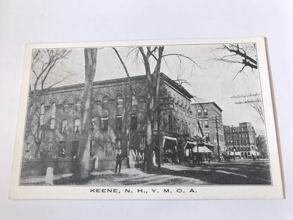 Old Street Scene YMCA Keene New Hampshire NH Postcard
