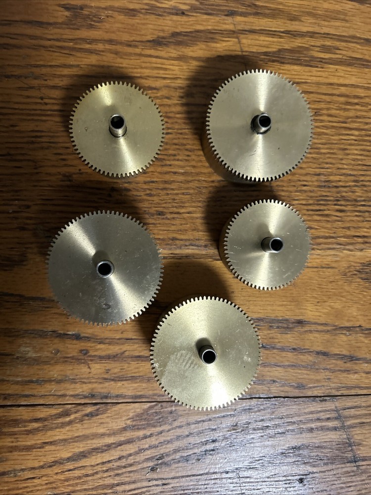 Hermle # 54 50 55 54 53Clock Mainspring Barrel With Spring Clock Parts Lot