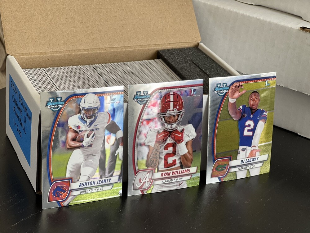 2024 Bowman Chrome U University Complete Set 1-200 Jeanty Williams Lagway 1st