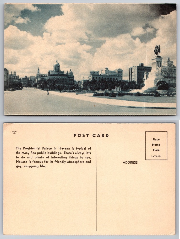 Presidential Palace Havana Cuba Postcard