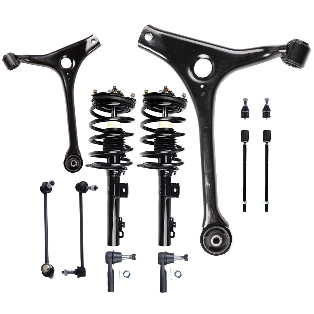 1998-2007 Ford Taurus Front Suspension Kit with Struts Sway Bar Tie Rods Ball Joint