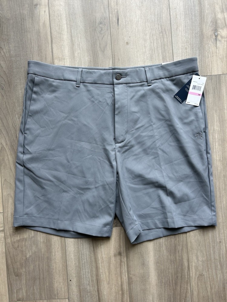 Penguin Munsingwear Golf Shorts Men’s 38 Gray Moisture Wicking Stretch NWT