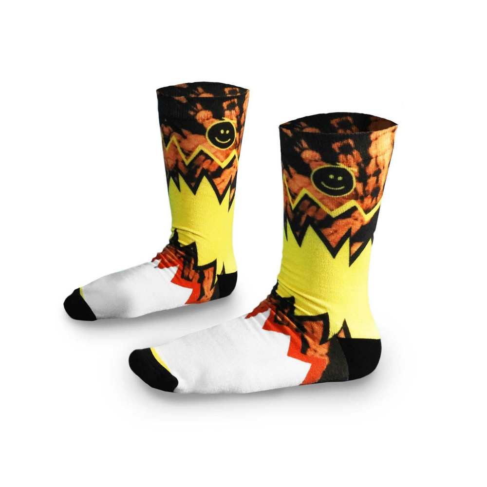 Abstract Art Printed Crew Socks-image