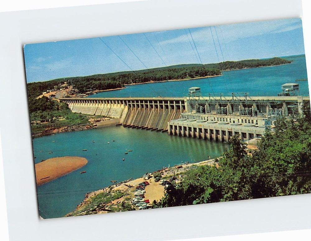 Postcard Bagnell Dam & Lake of the Ozarks Missouri USA
