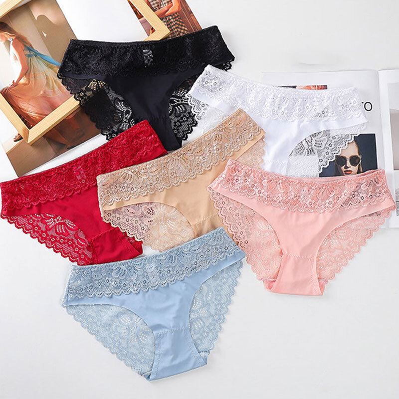 Women Hollow Out Lingerie Underwear Thongs G-String Briefs Sexy Panties wi