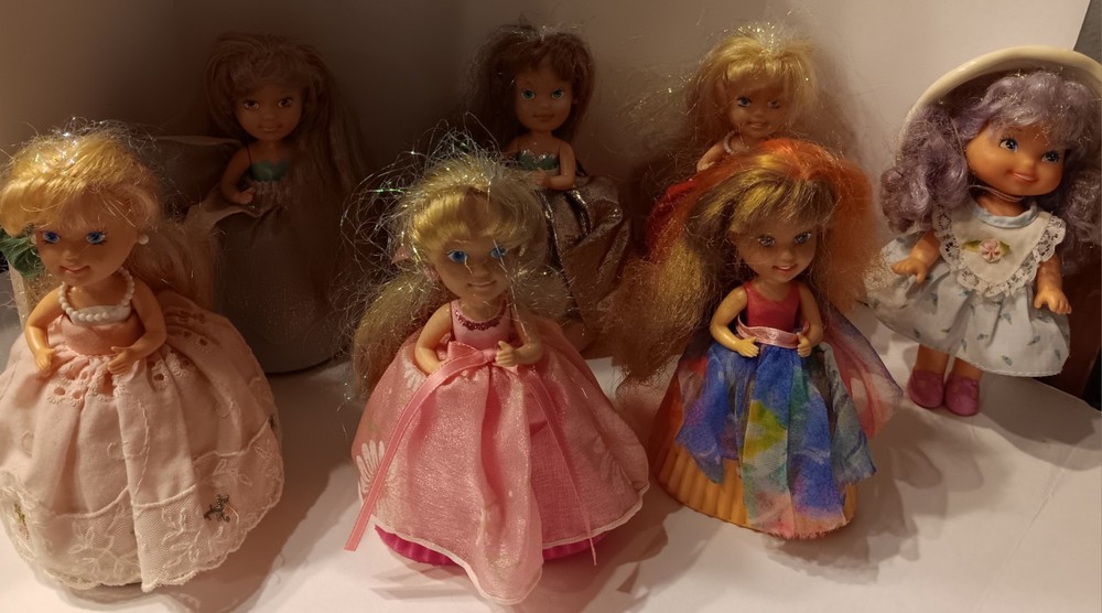 Vintage Tonka Cupcake Dolls Lot( 7)