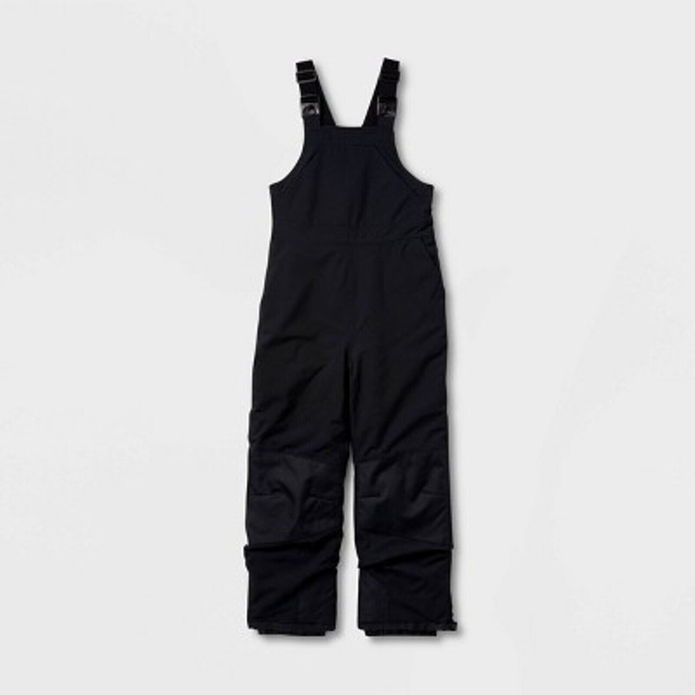 NEW Kid's All In Motion Waterproof Adj. Straps Snow Bib - Black
