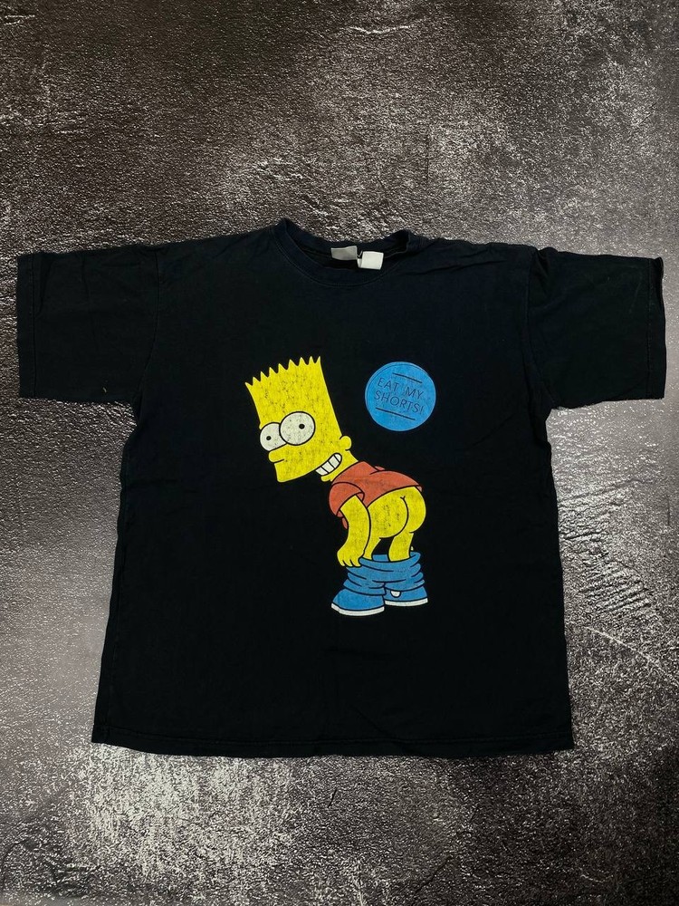 Mens VINTAGE BART SIMPSON 90s THE SIMPSONS FOX RARE SHIRT SIZE L