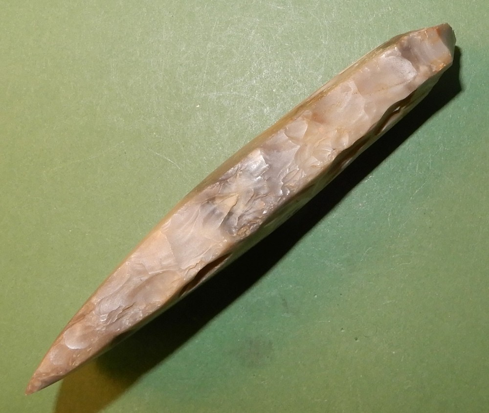 Polished  thin-butted THIN-BLADED flint axe. Danish Stoneage dating 3200 b.c