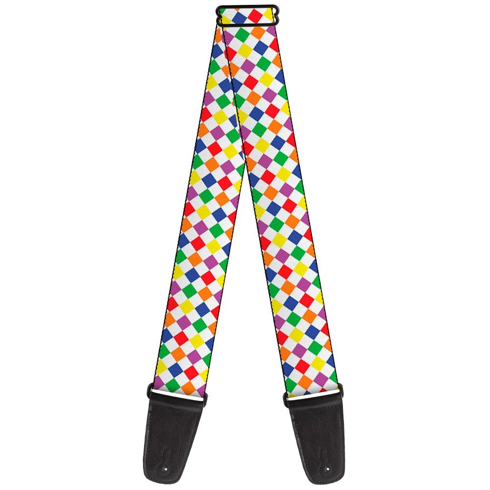 Guitar Strap - Diamonds White/Multi Neon ACC NEWAnother great item from Rarewaves USA | Free delivery!