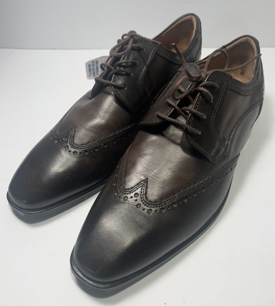 SIOUX Brown Leather Lace Up Wingtip Oxford Men's Shoes Size US 7.5 NEW
