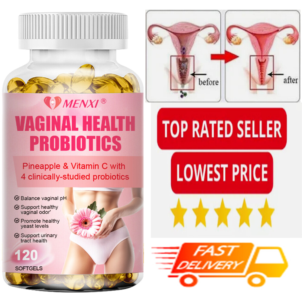 Women Probiotic Capsules for pH Balance & Vaginal Health with Lactobacillus & Prebiotics