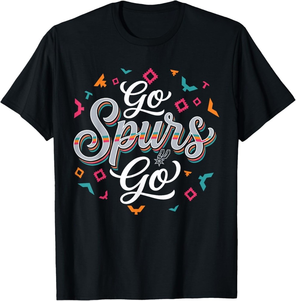 Go Spurs Go Basketball Season Game Day Basketball Fan T-Shirt