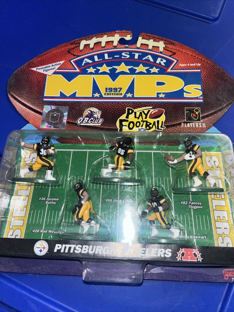 1997 All-Star MVPs Pittsburgh Steelers Rod Woodson Jerome Bettis NFL Figures NEW