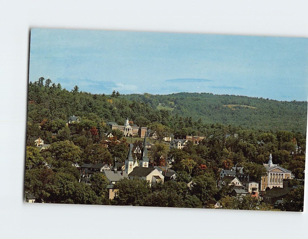 Postcard Aerial View of Picturesque Littleton New Hampshire USA