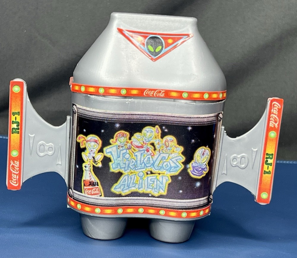 Hielocos Coca-Cola Crazy Bones Mexico Alien Carrying Spaceship 1997 Complete